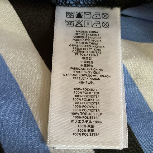 NWOT MICHAEL Michael Kors Striped Mediterranean Blue
Stud Tunic Silky Dress M - Picture 6 of 14